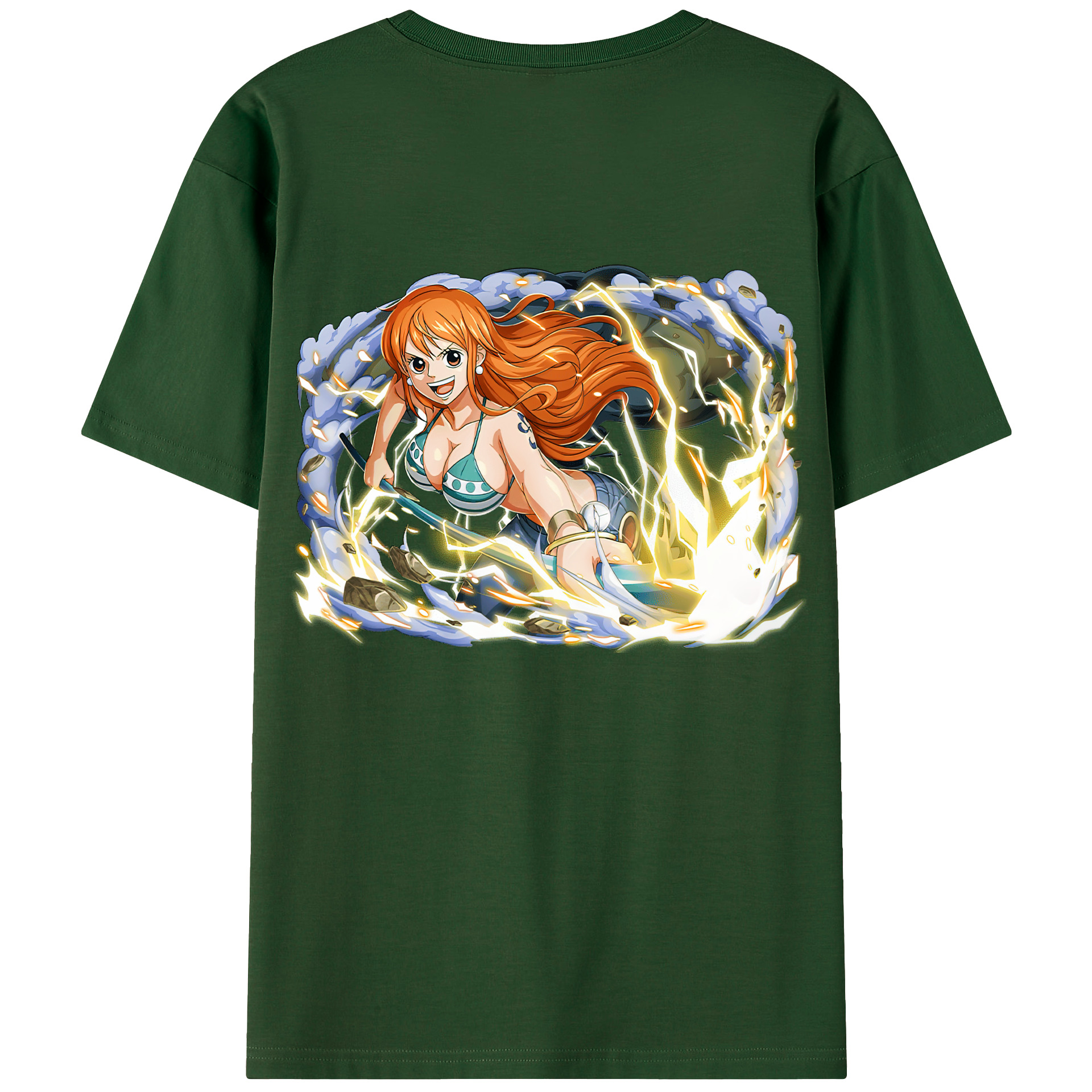 ワンピース ナミ ONE PIECE Nami 綿100％半袖Tシャツ（背面プリント）